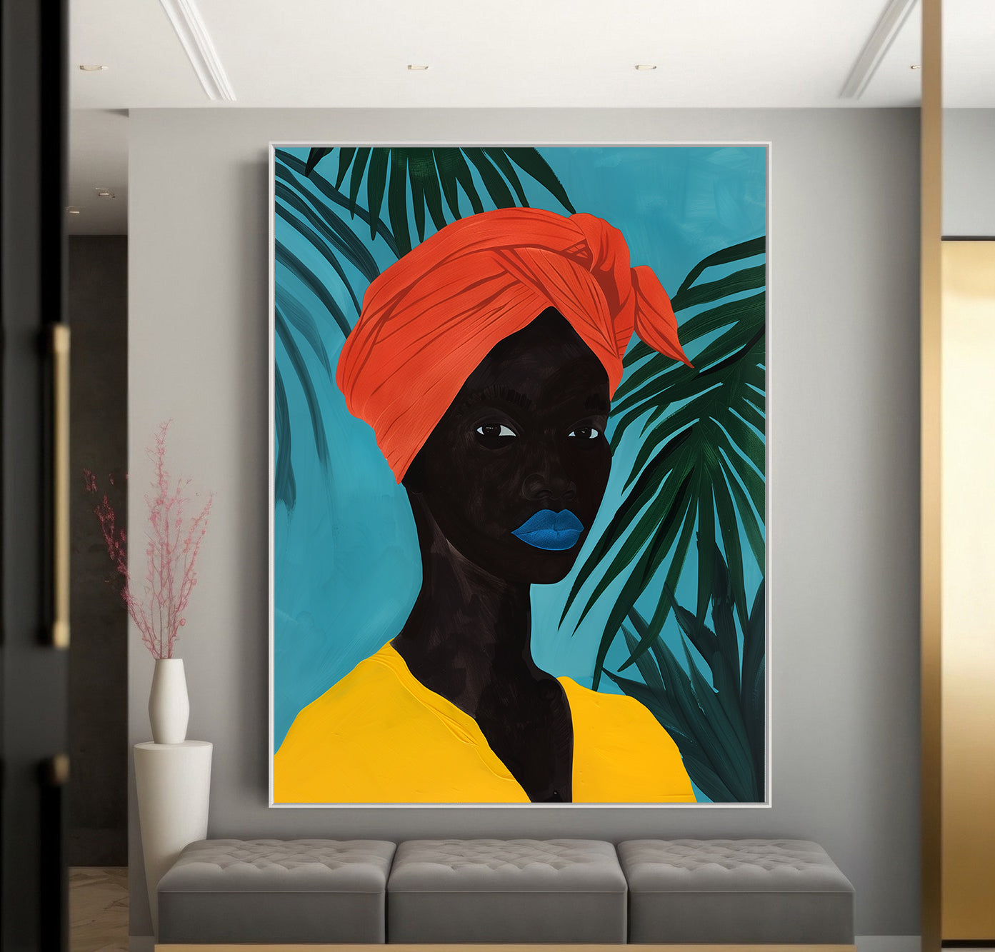Tablou Canvas - Portret Femeie Africană