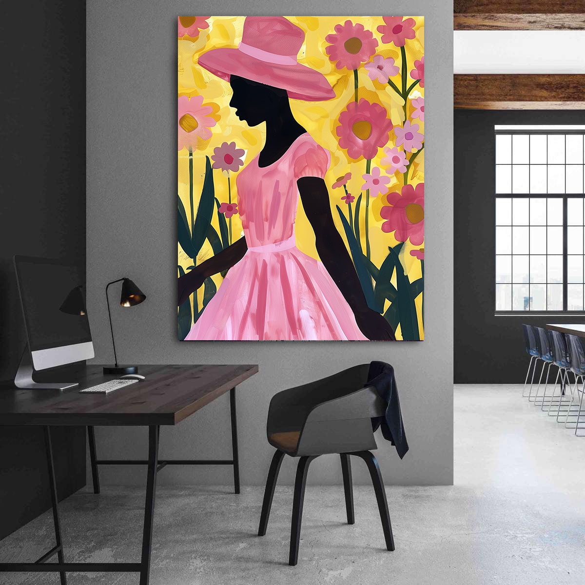 Peinture sur toile - Bougie allumée