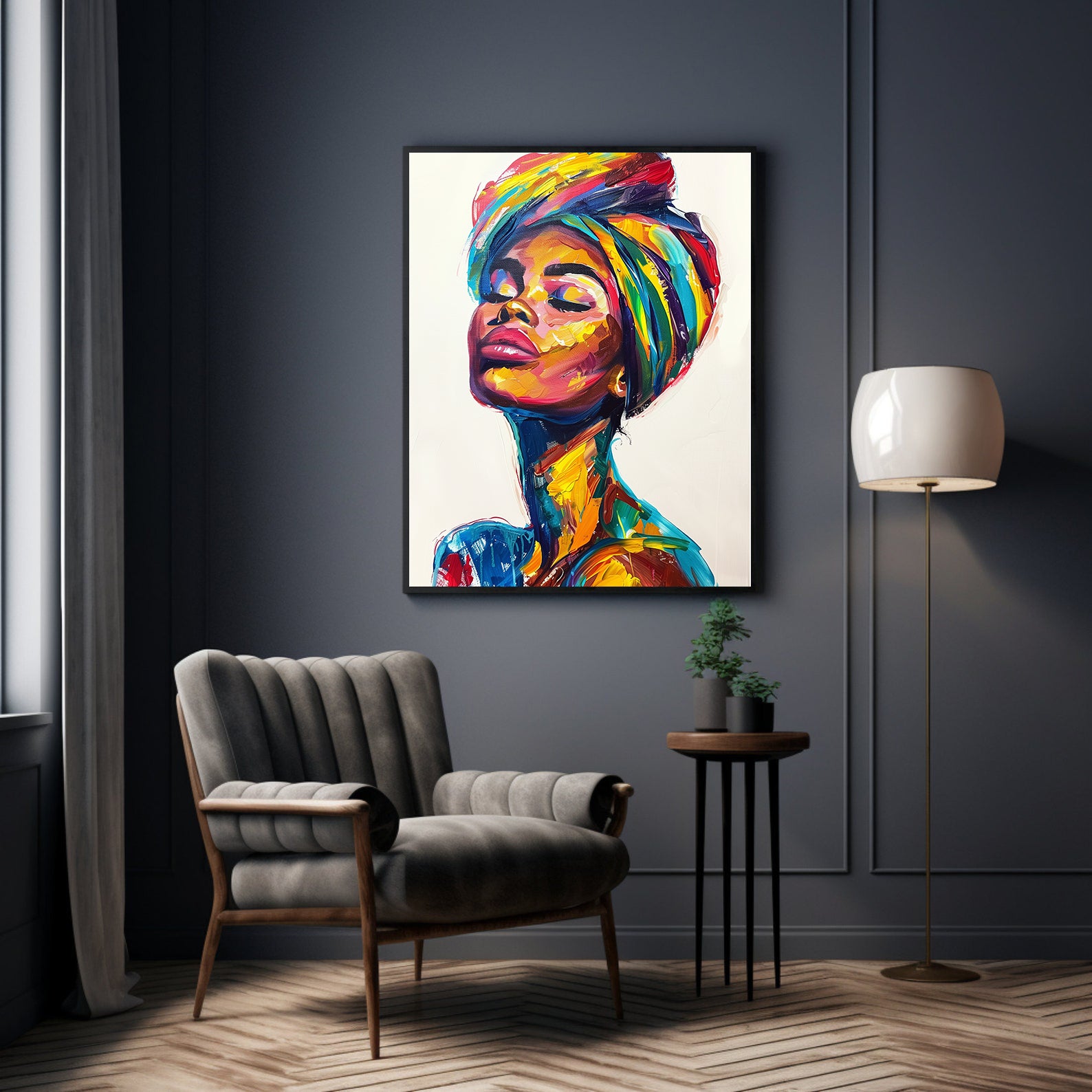 Tablou Canvas - Portret Femeie Africană