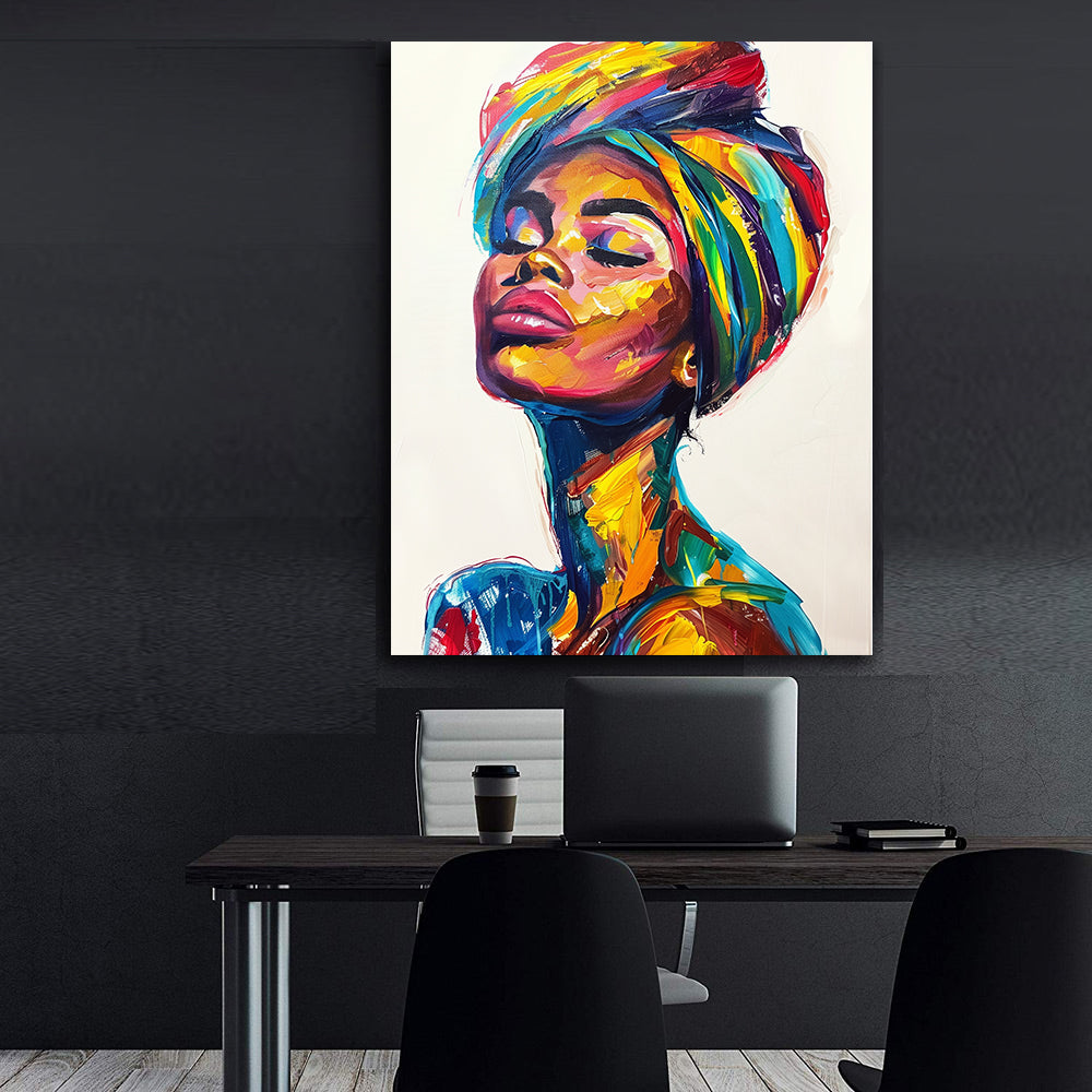 Tablou Canvas - Portret Femeie Africană