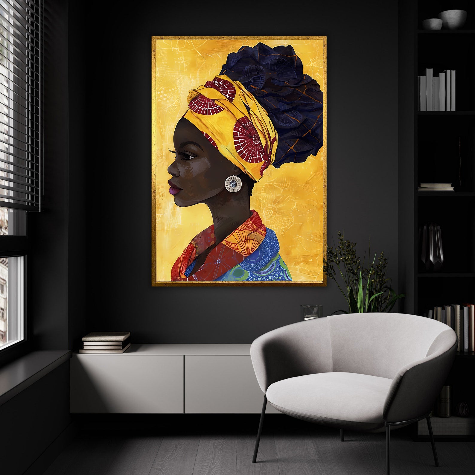 Tablou Canvas - Portret Femeie Africană