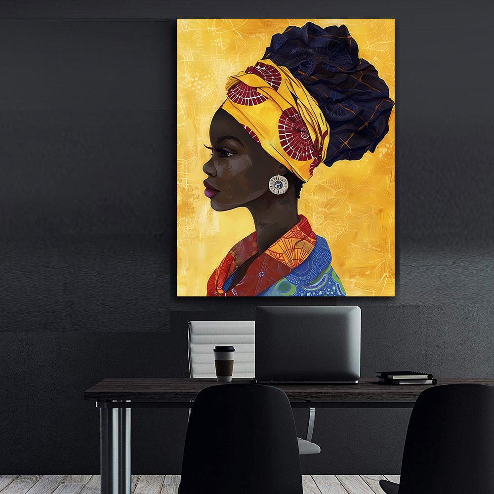 Tablou Canvas - Portret Femeie Africană
