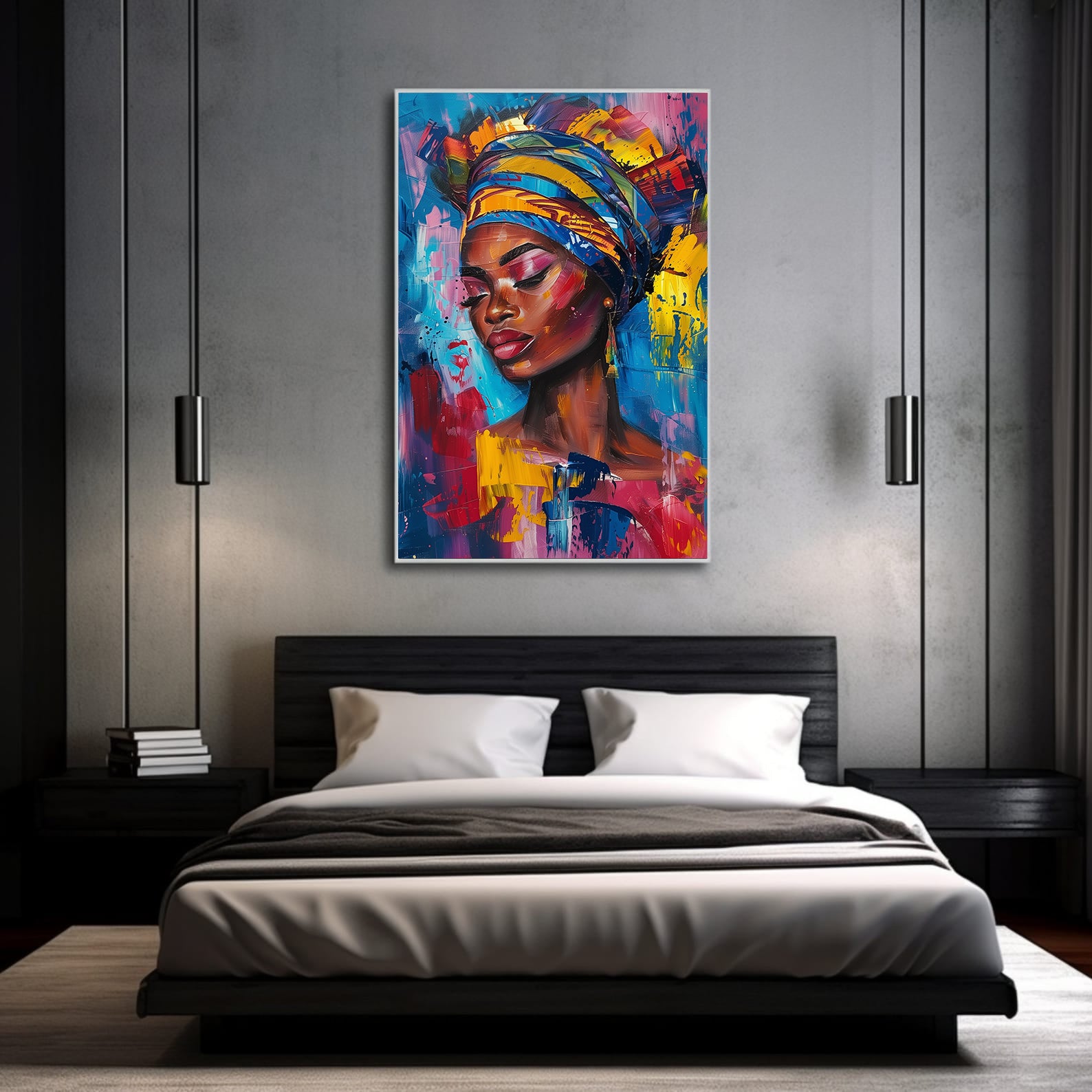 Tablou Canvas - Portret Femeie Africană