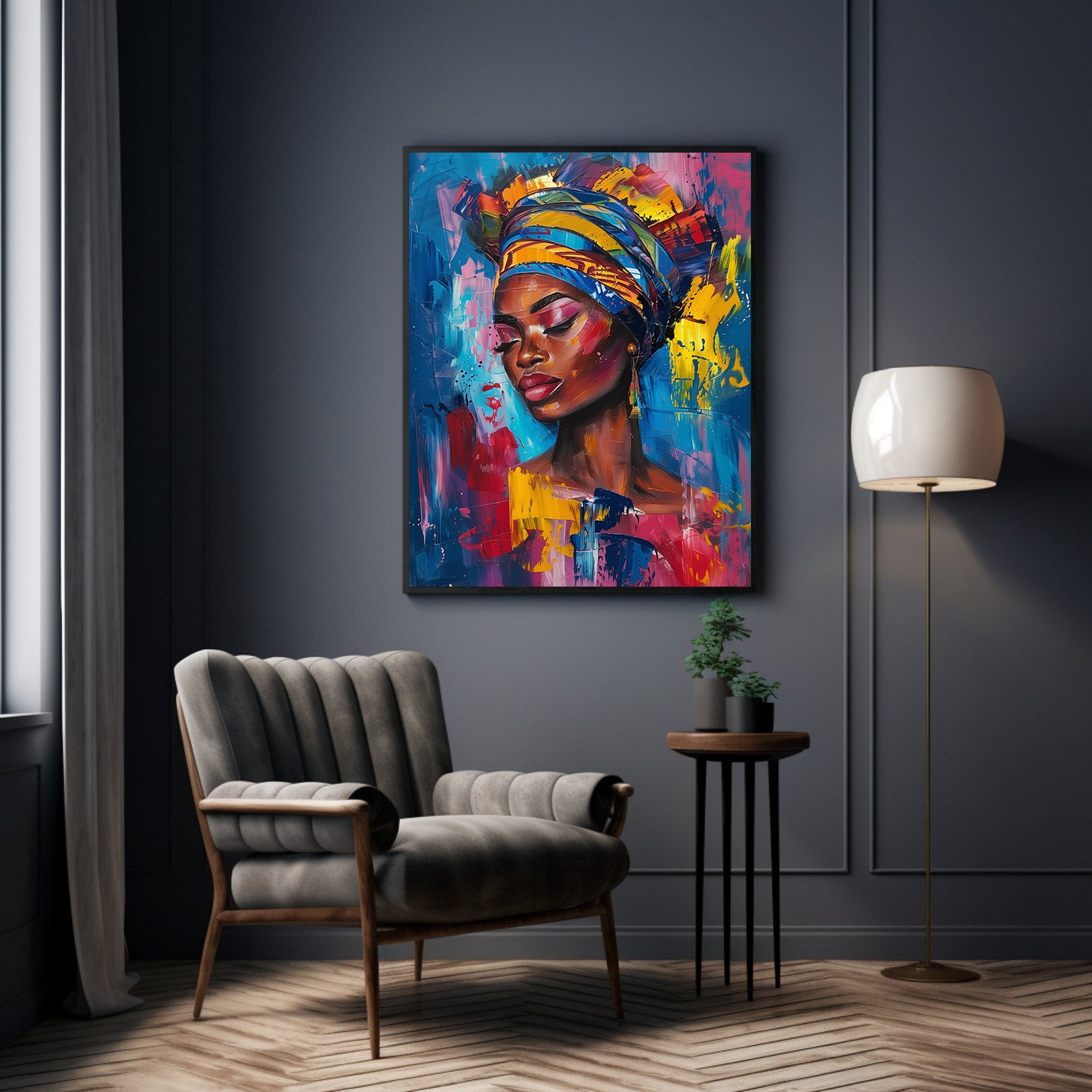 Tablou Canvas - Portret Femeie Africană