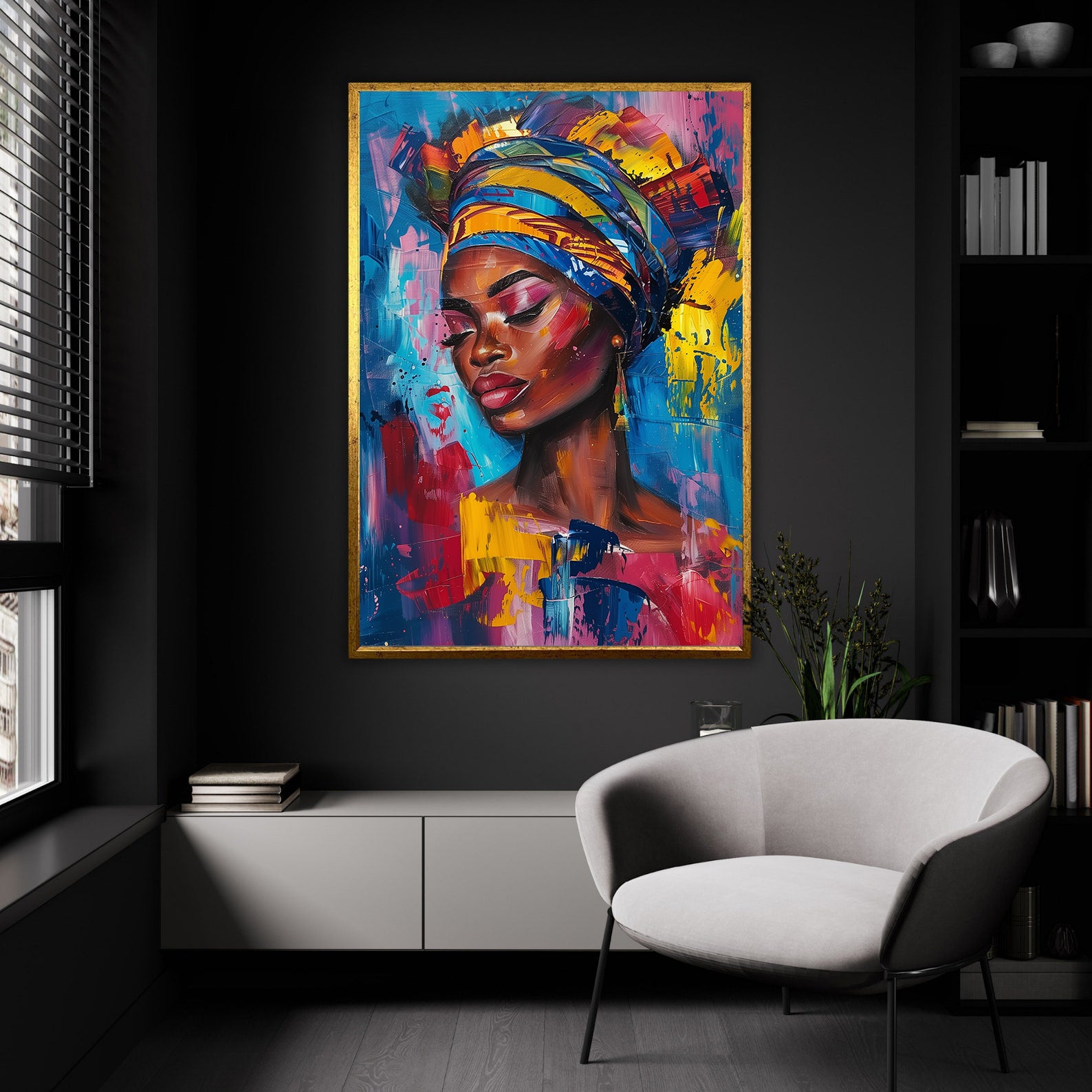Tablou Canvas - Portret Femeie Africană