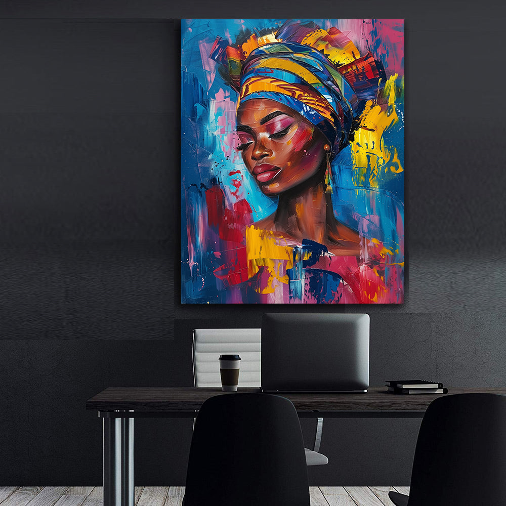 Tablou Canvas - Portret Femeie Africană