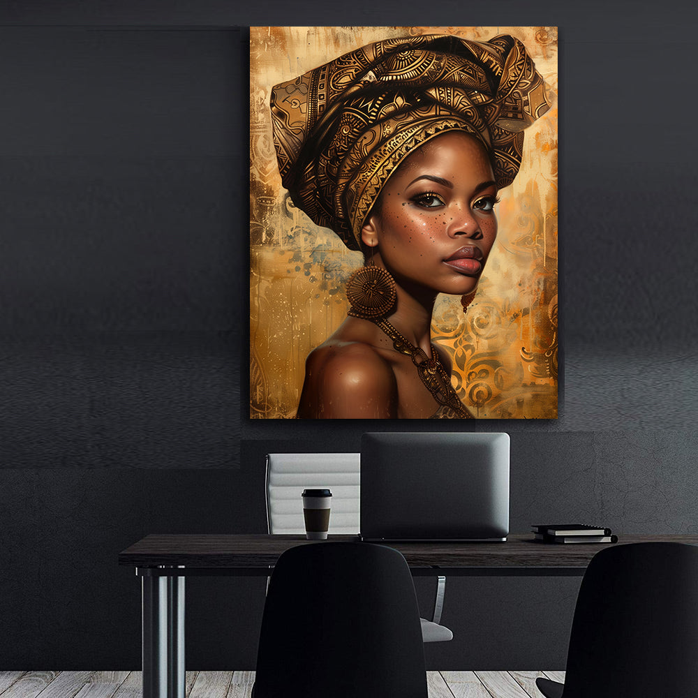 Tablou Canvas - Portret Femeie Africană