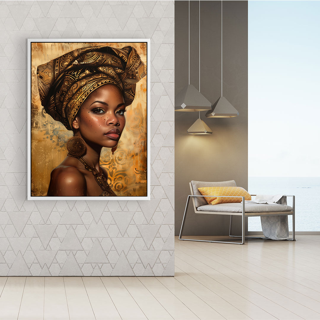 Tablou Canvas - Portret Femeie Africană