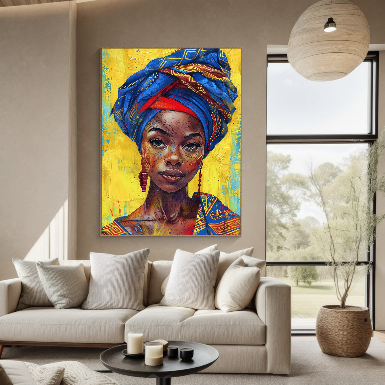 Tablou Canvas - Portret Femeie Africană