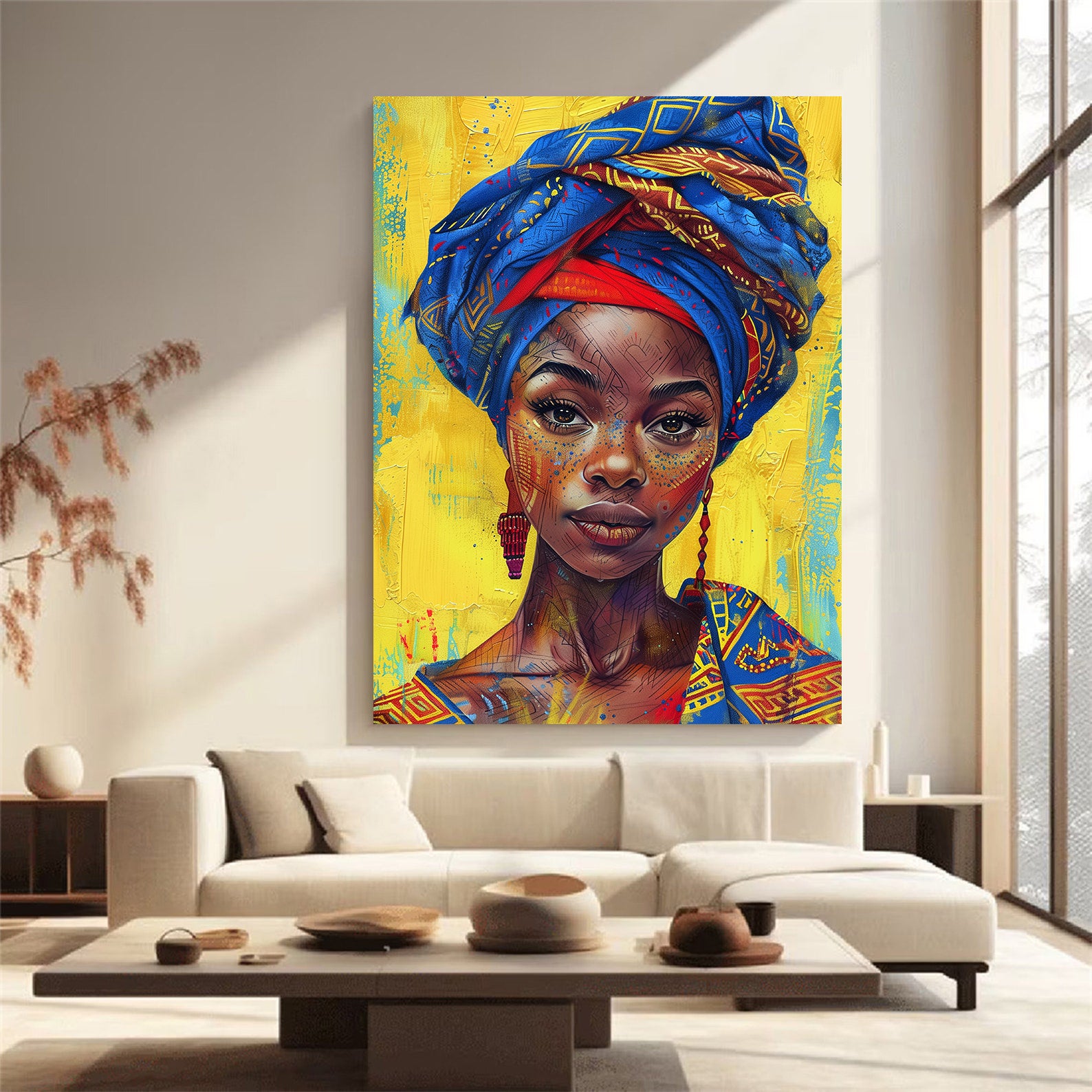 Tablou Canvas - Portret Femeie Africană