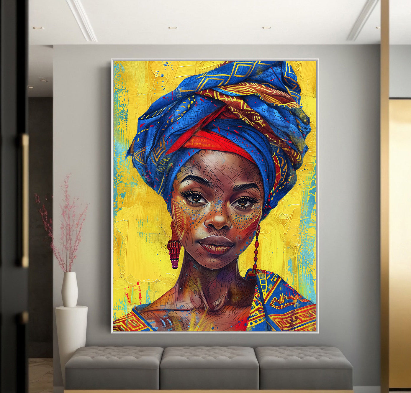 Tablou Canvas - Portret Femeie Africană