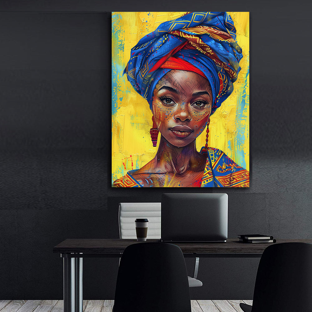 Tablou Canvas - Portret Femeie Africană