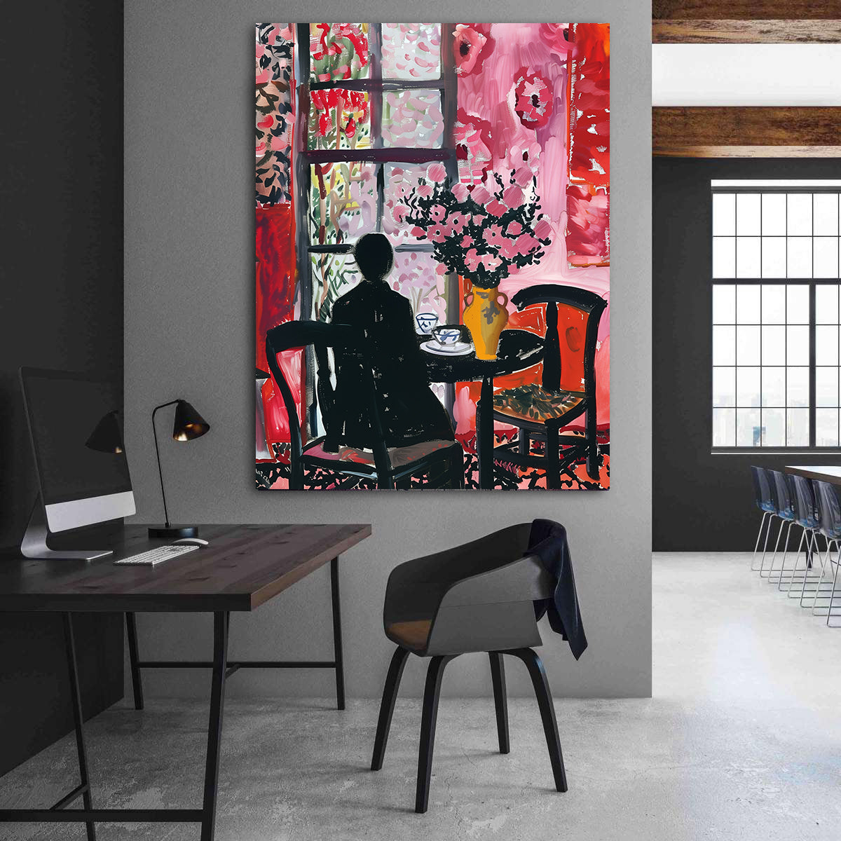 Tablou Canvas - Femeie cu Flori