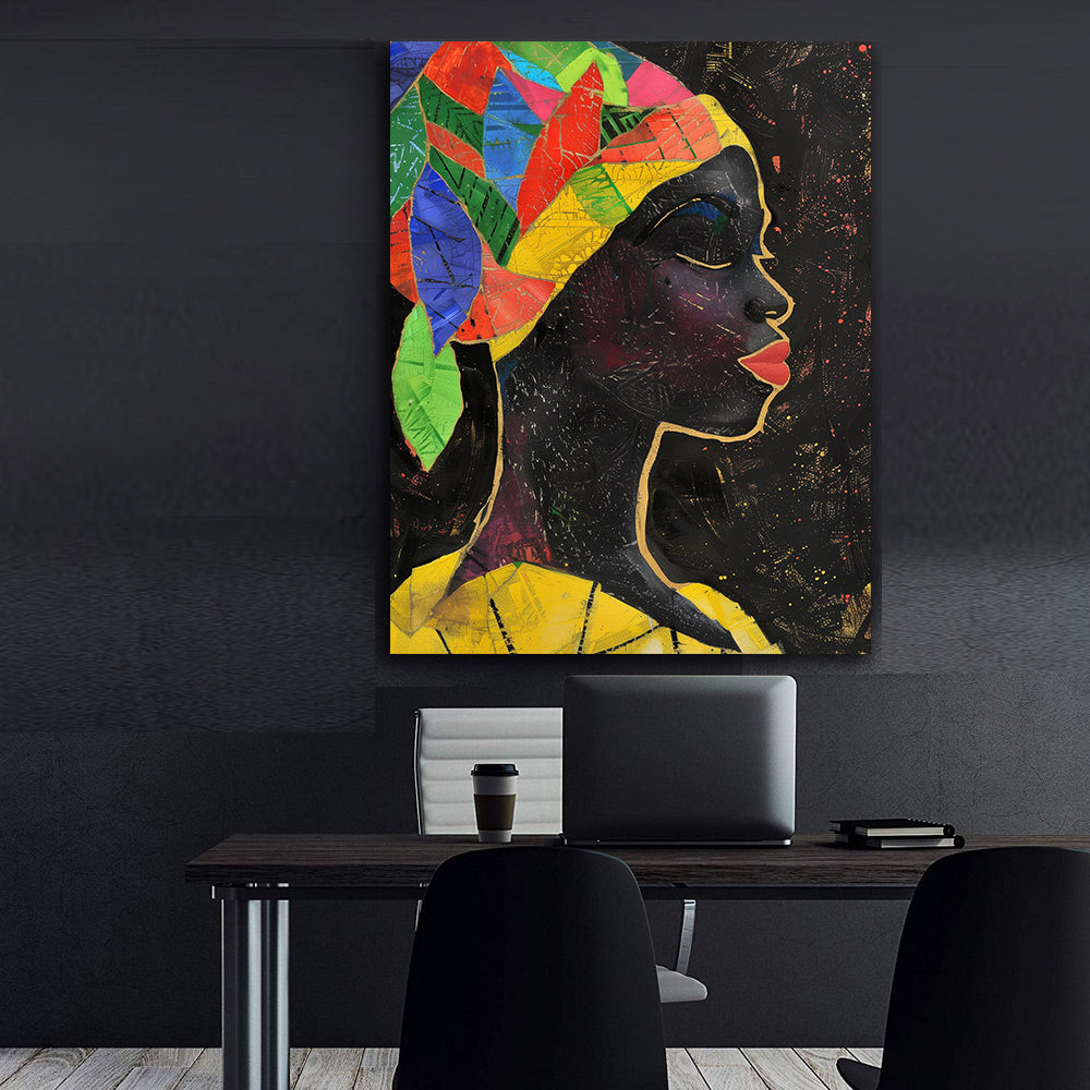 Tablou Canvas - Portret Femeie Africană