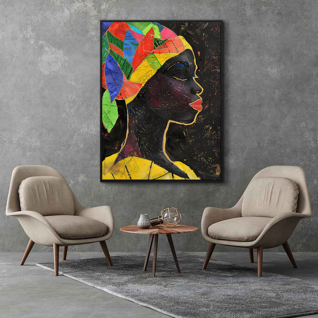 Tablou Canvas - Portret Femeie Africană