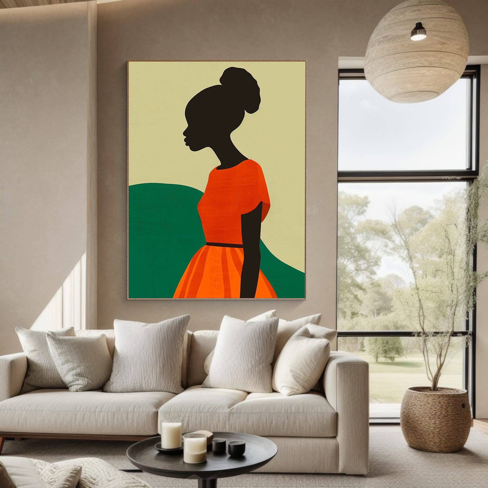 Tablou Canvas - Femeie Africană