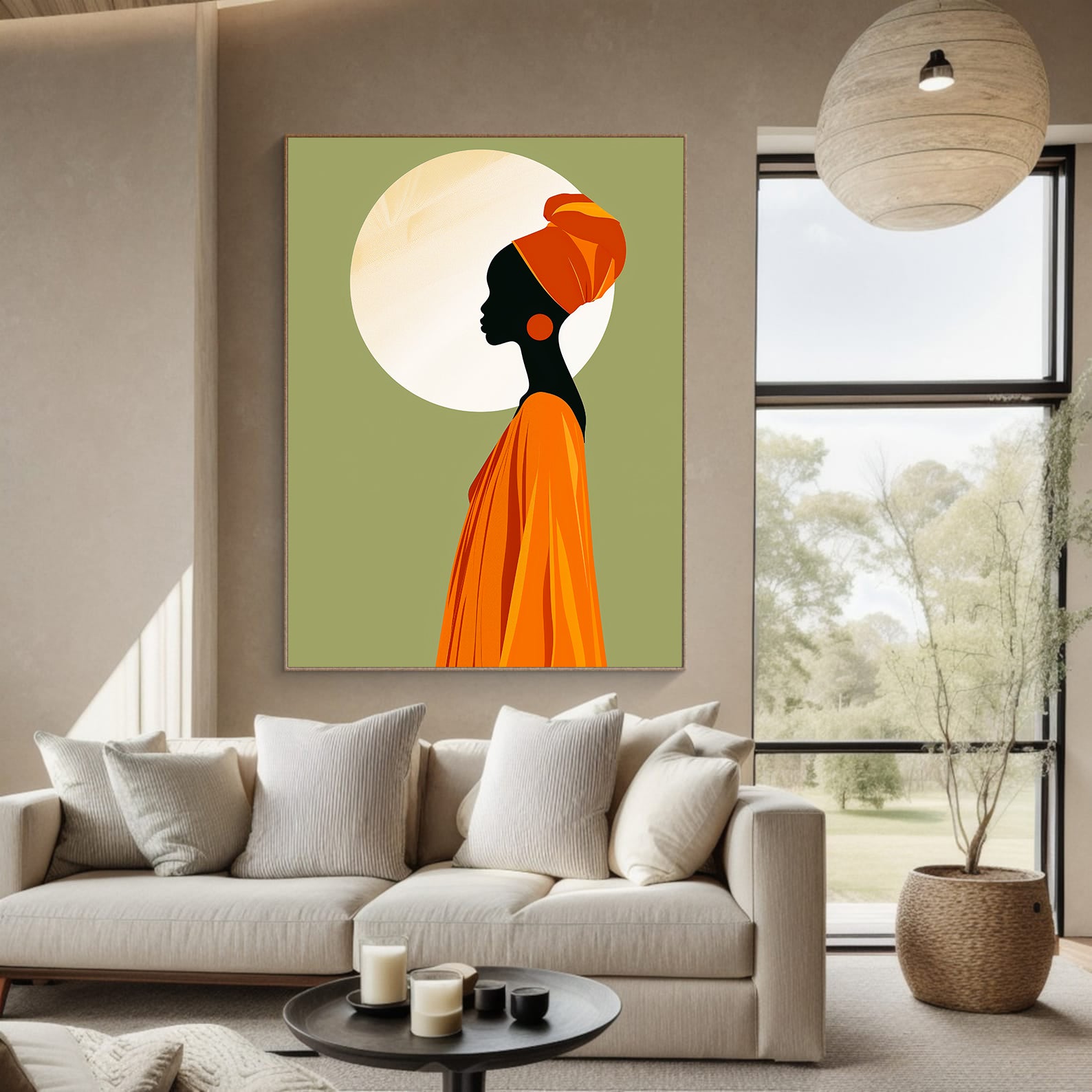 Tablou Canvas - Femeie Africană