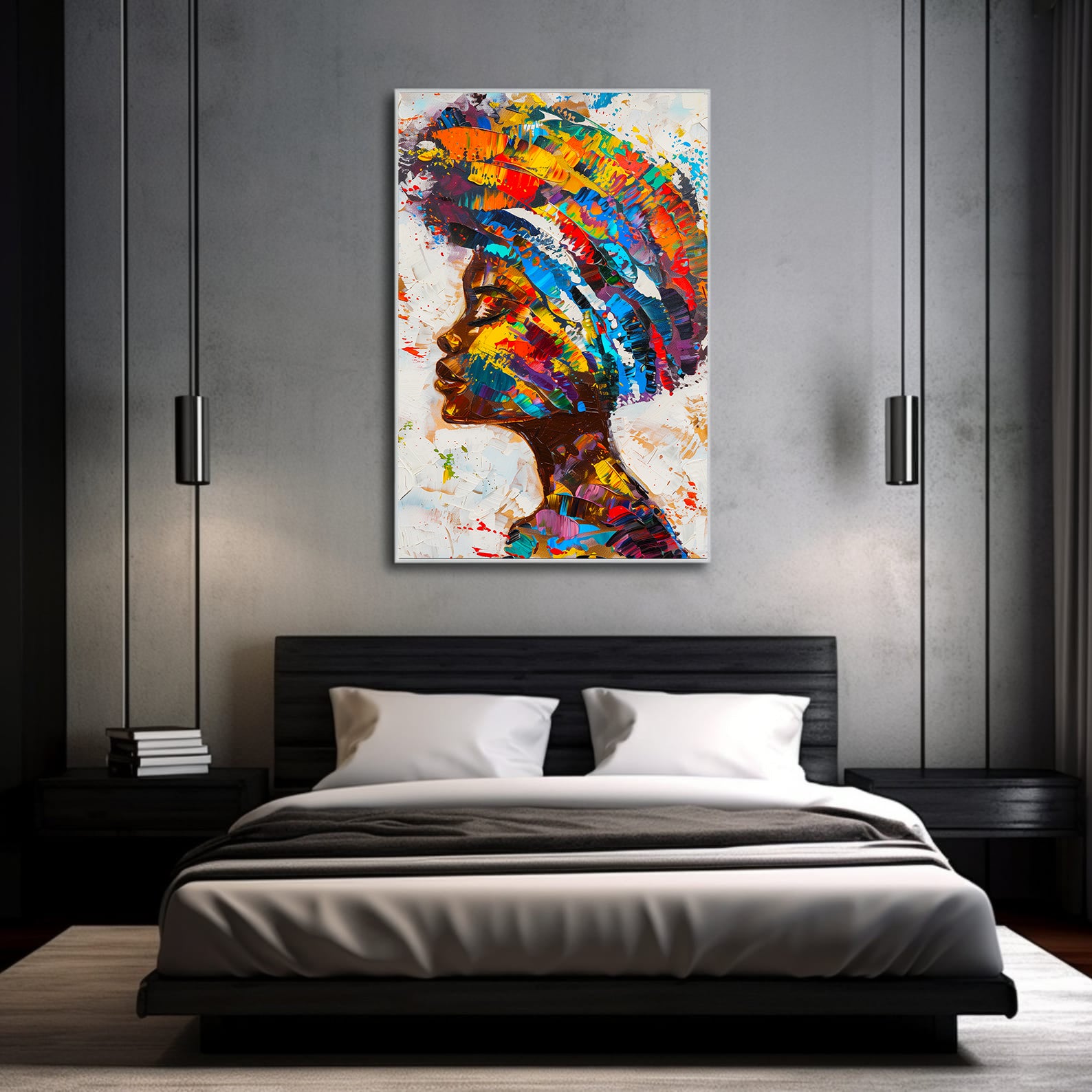 Tablou Canvas - Portret Femeie Africană