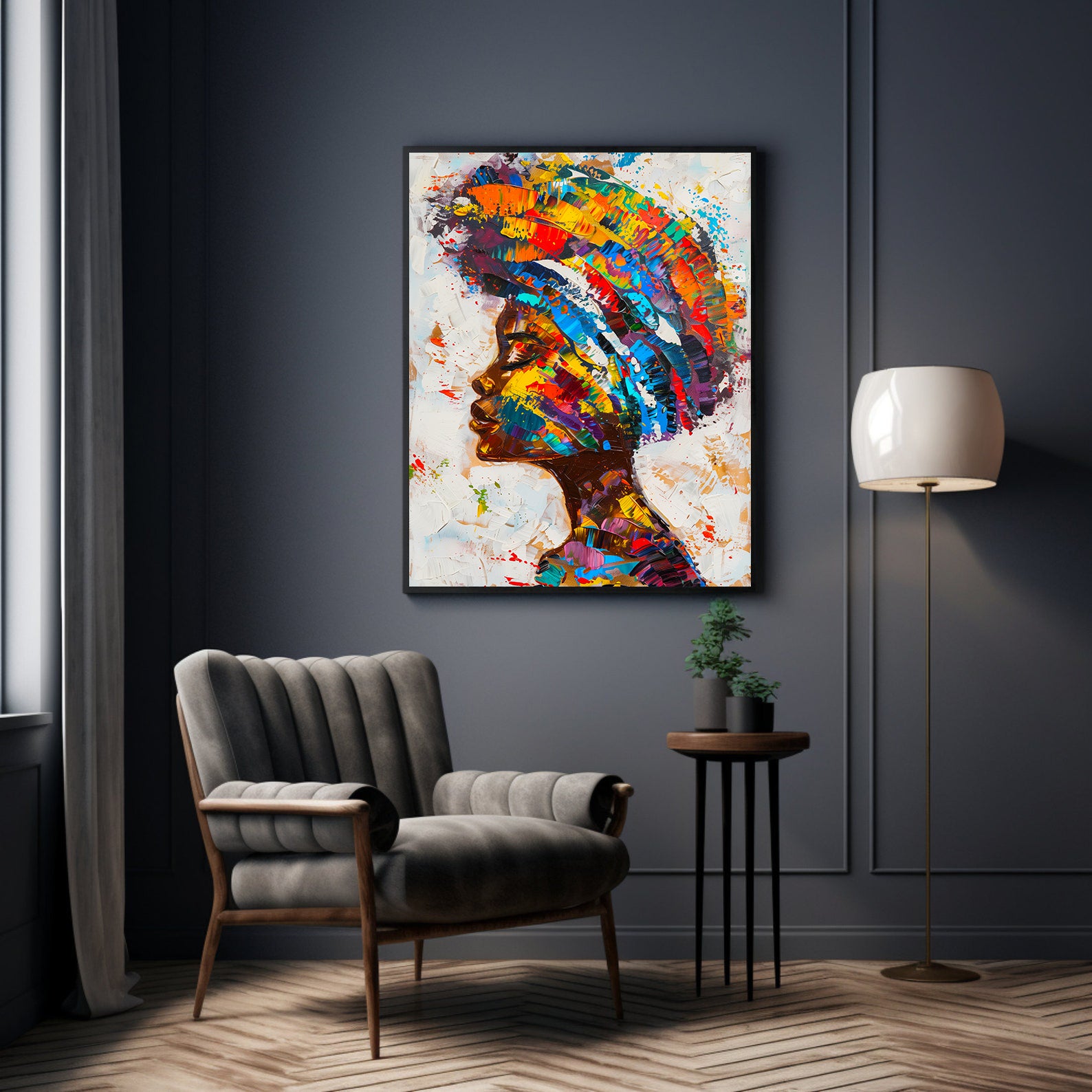 Tablou Canvas - Portret Femeie Africană