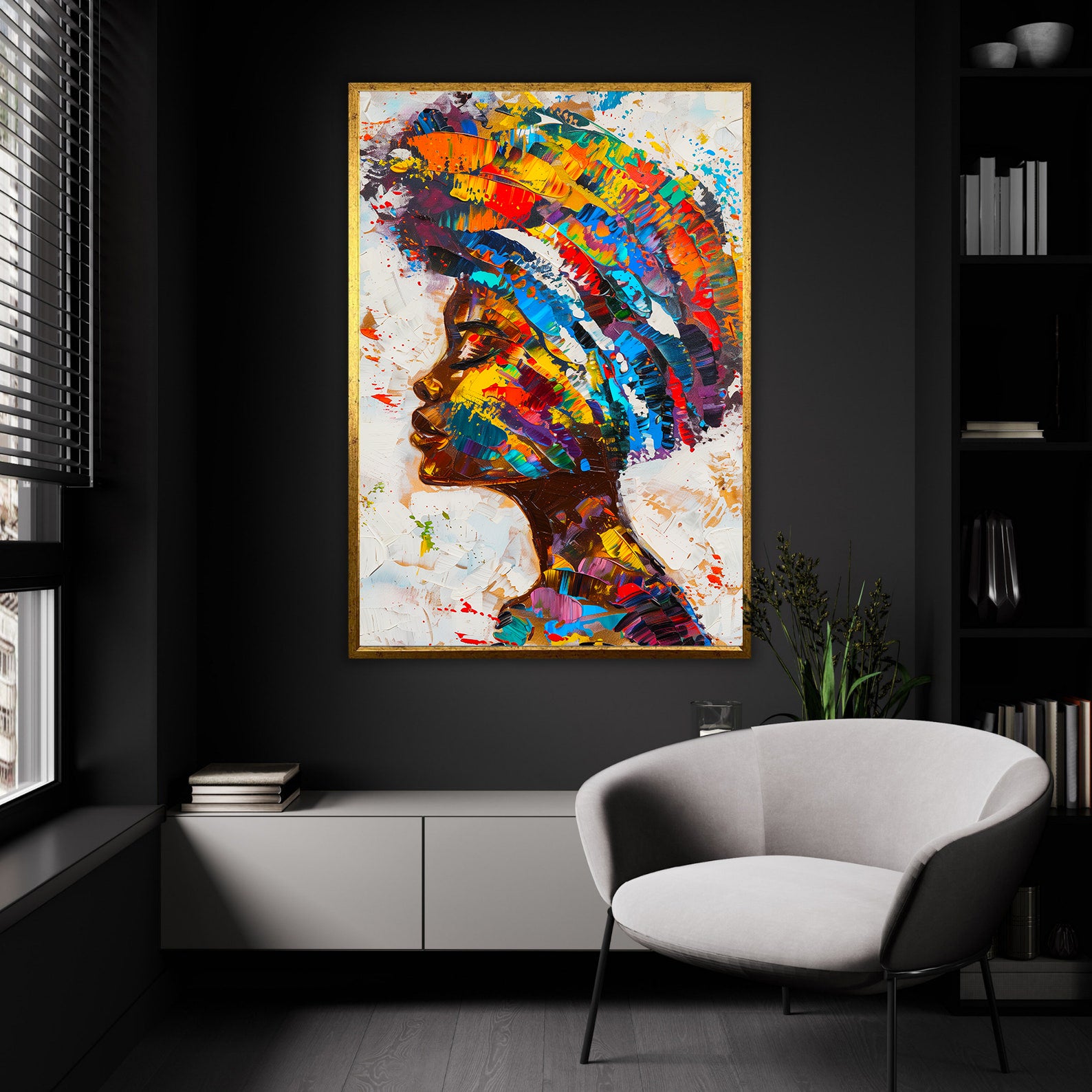 Tablou Canvas - Portret Femeie Africană