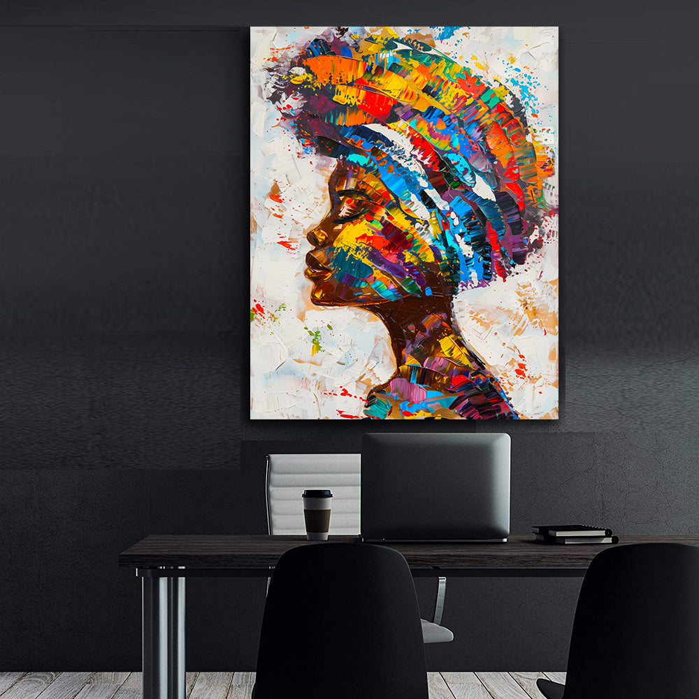 Tablou Canvas - Portret Femeie Africană