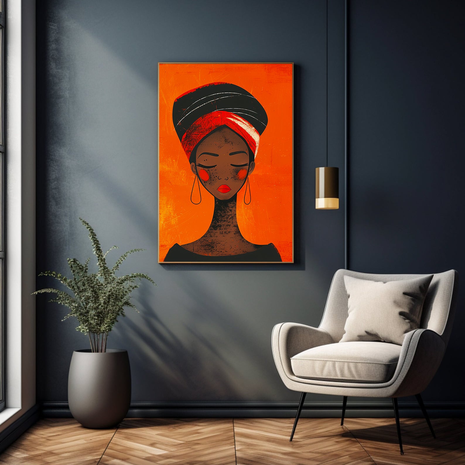 Tablou Canvas - Portret Femeie Africană