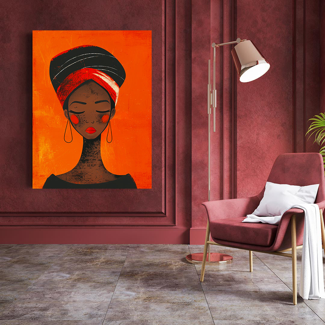 Tablou Canvas - Portret Femeie Africană
