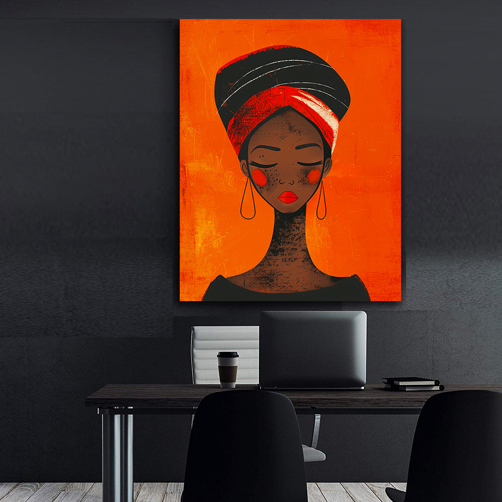 Tablou Canvas - Portret Femeie Africană