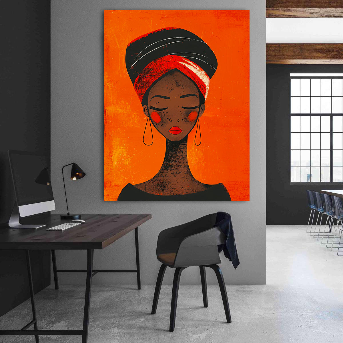 Tablou Canvas - Portret Femeie Africană