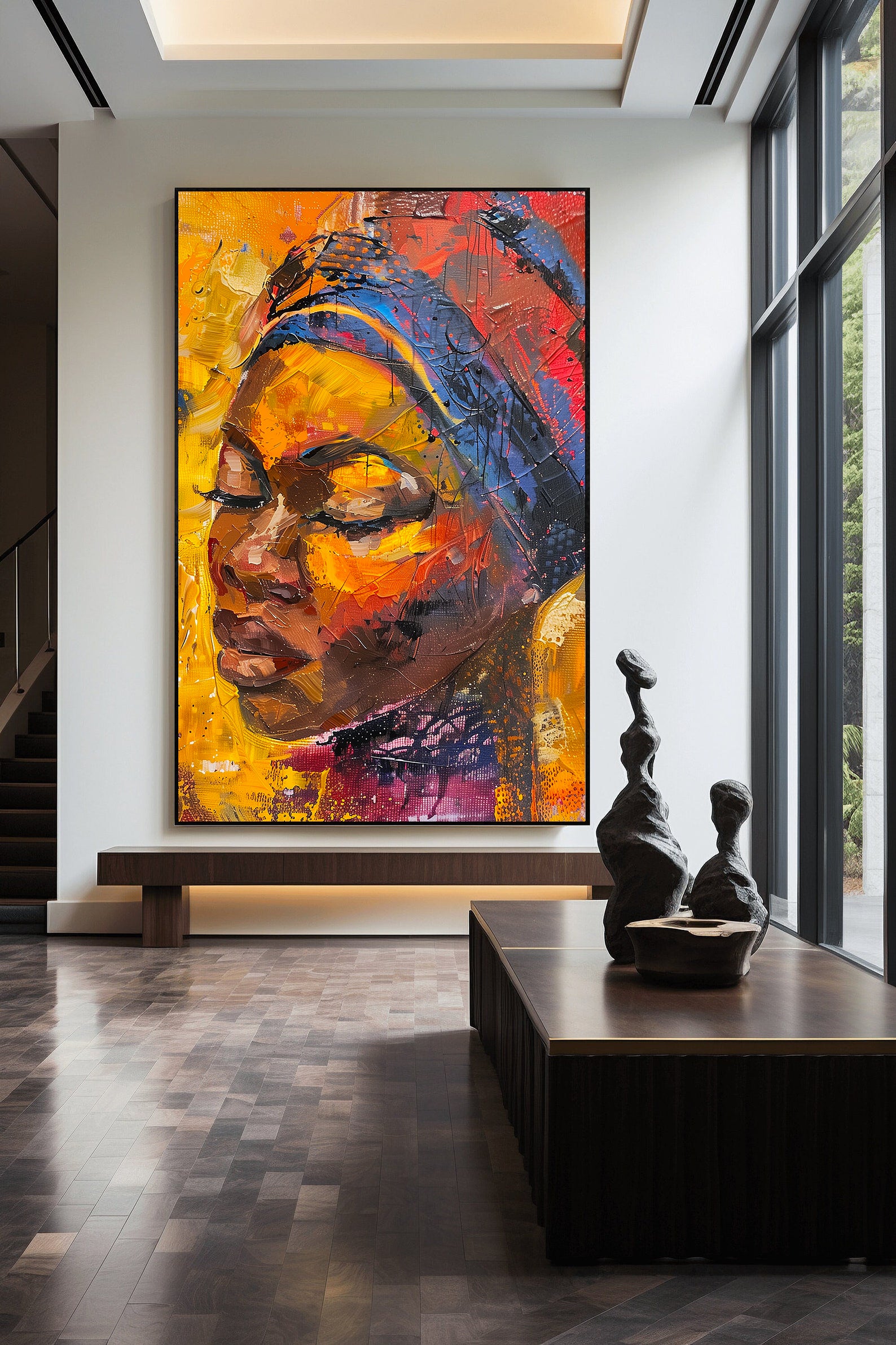 Tablou Canvas - Portret Femeie Africană