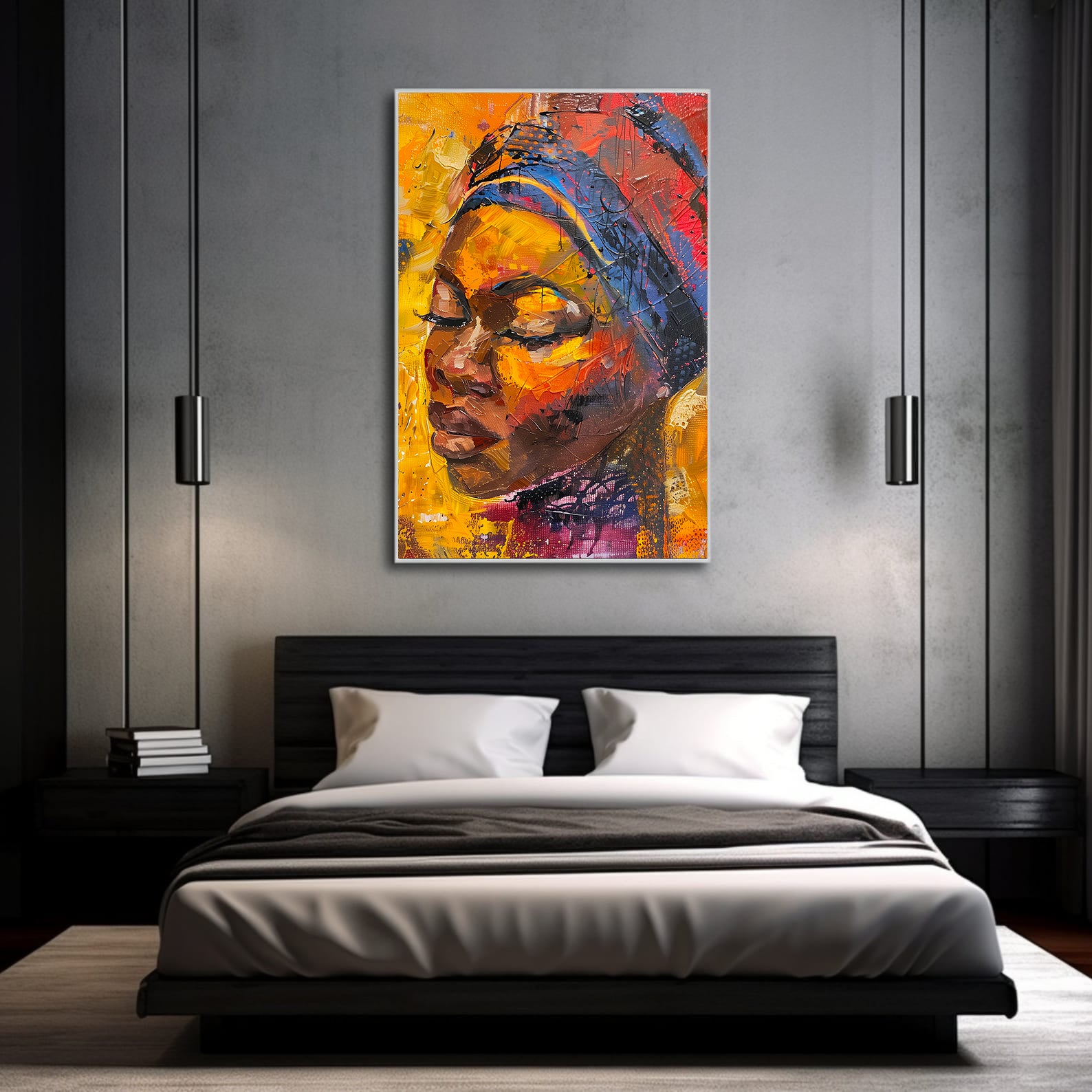 Tablou Canvas - Portret Femeie Africană