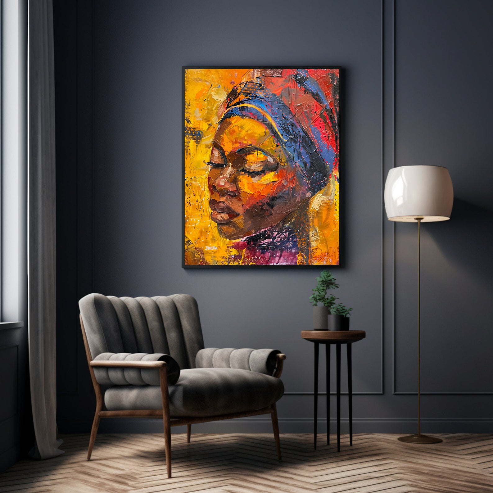 Tablou Canvas - Portret Femeie Africană