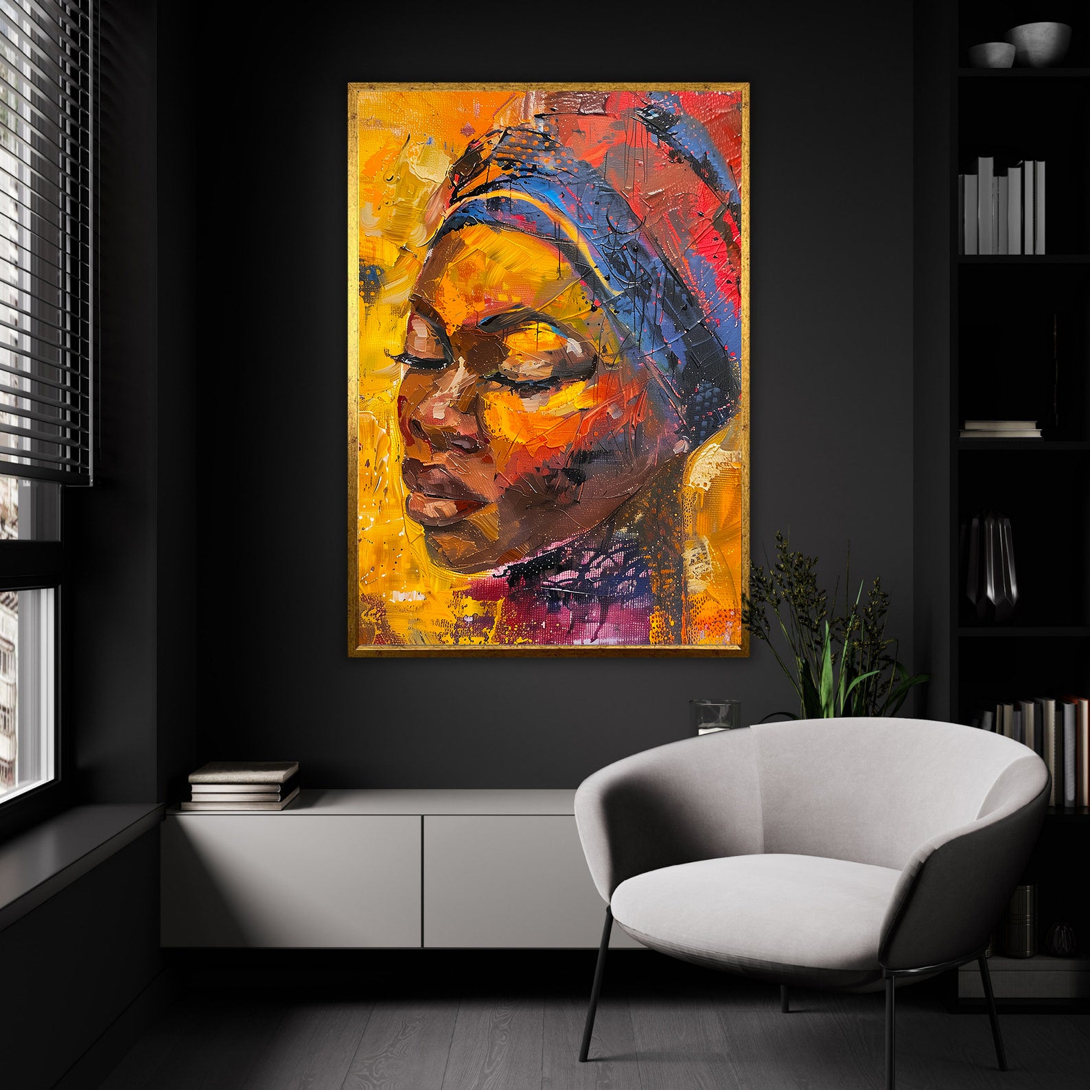 Tablou Canvas - Portret Femeie Africană