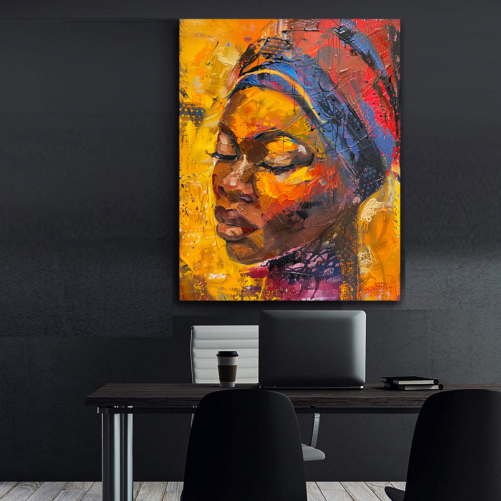 Tablou Canvas - Portret Femeie Africană