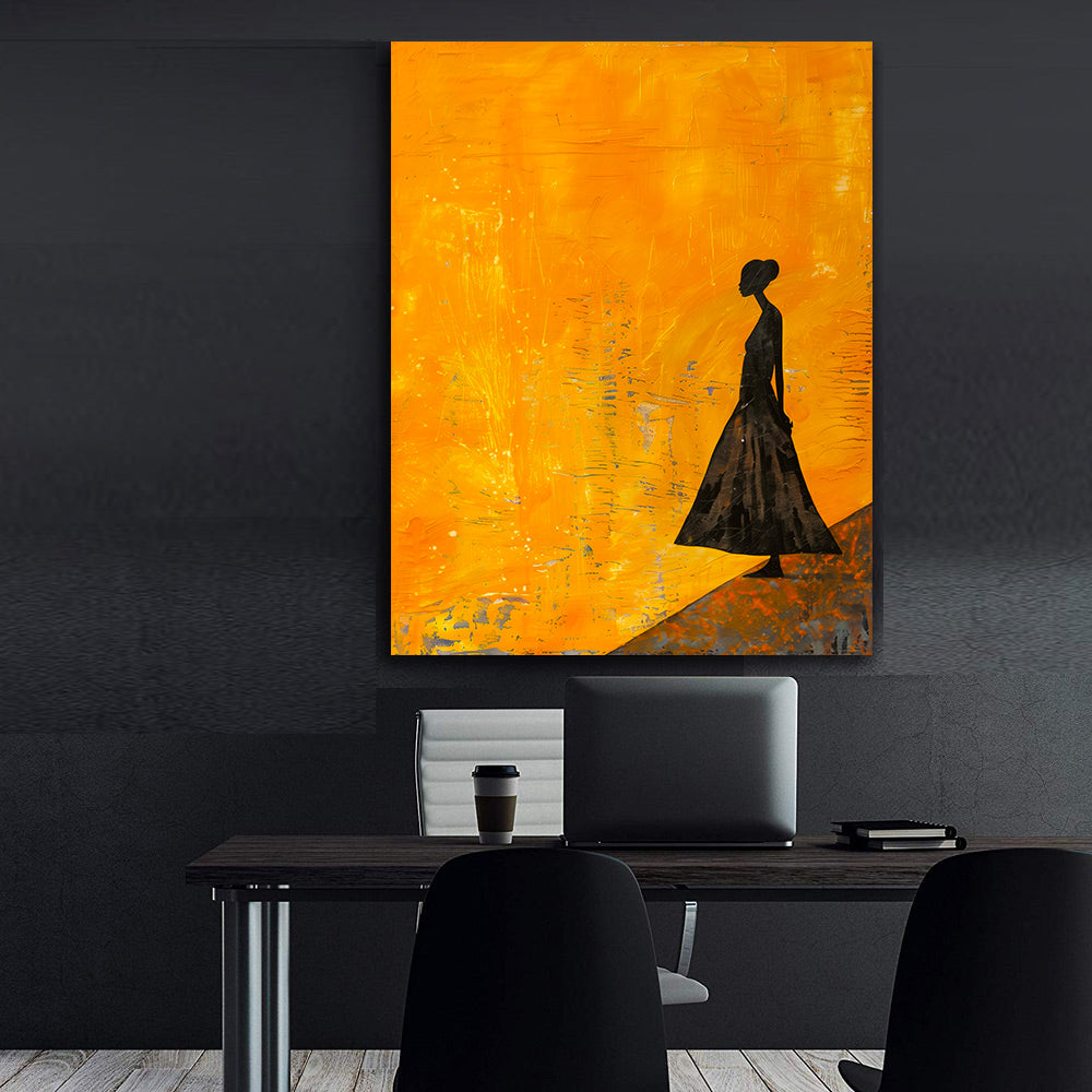 Peinture sur toile - Bougie allumée