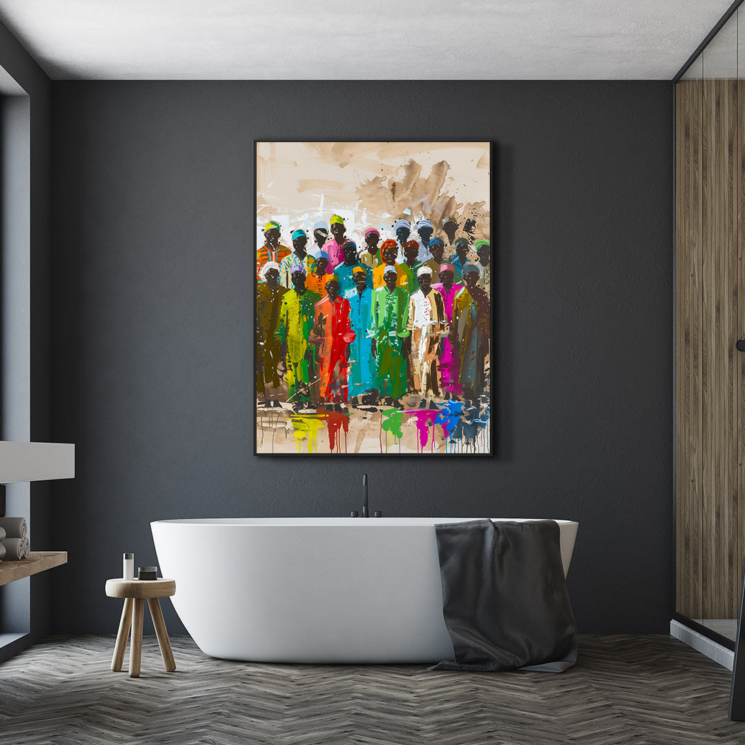 Peinture sur toile - Bougie allumée