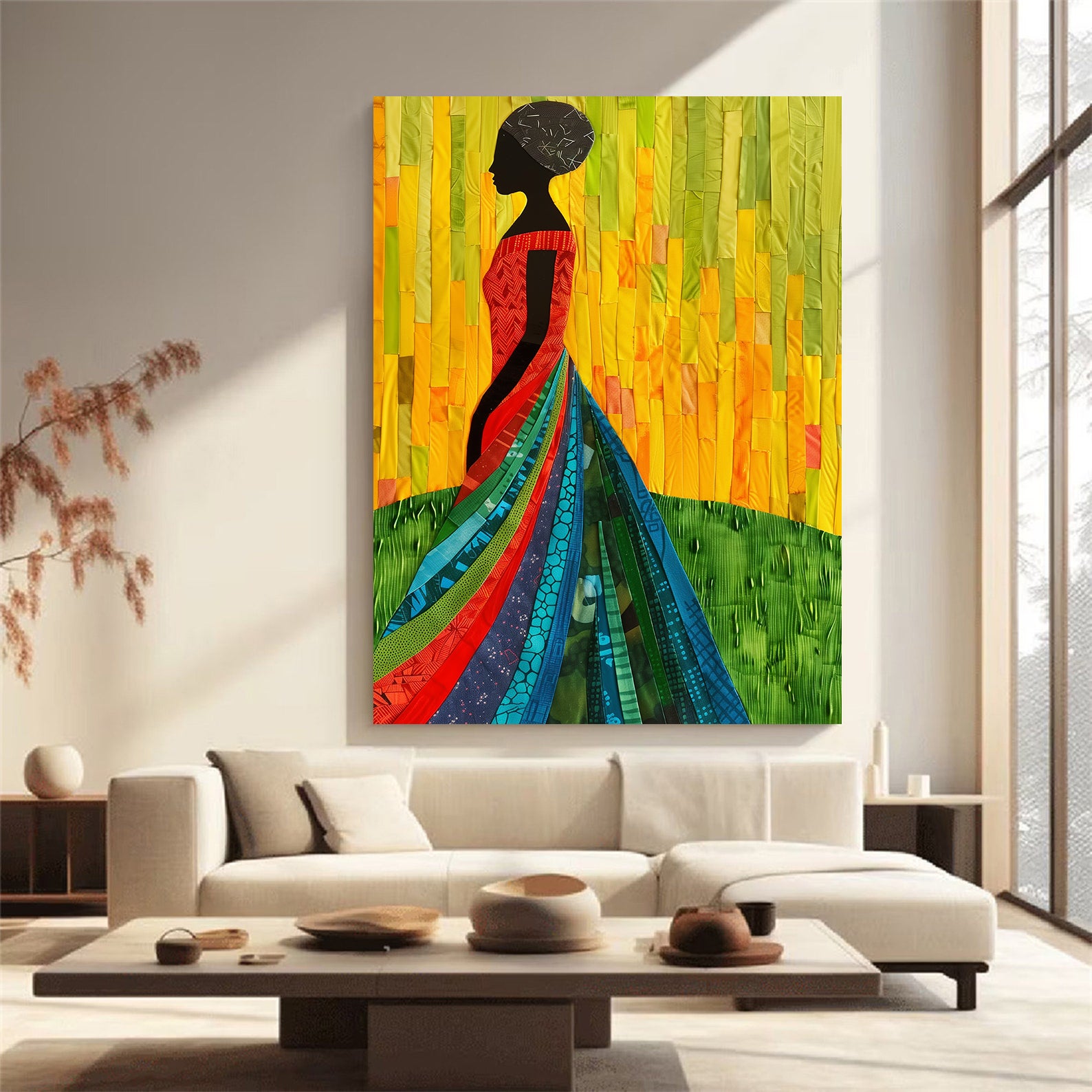 Peinture sur toile - Bougie allumée
