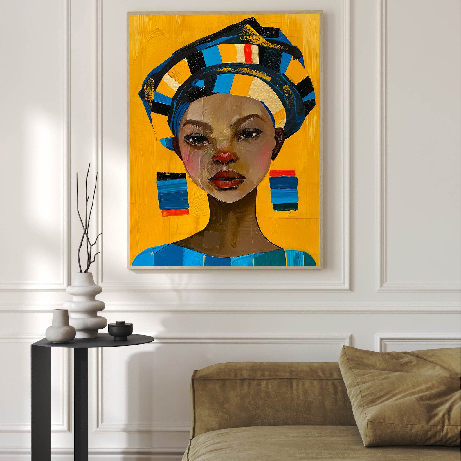 Tablou Canvas - Portret Femeie Africană