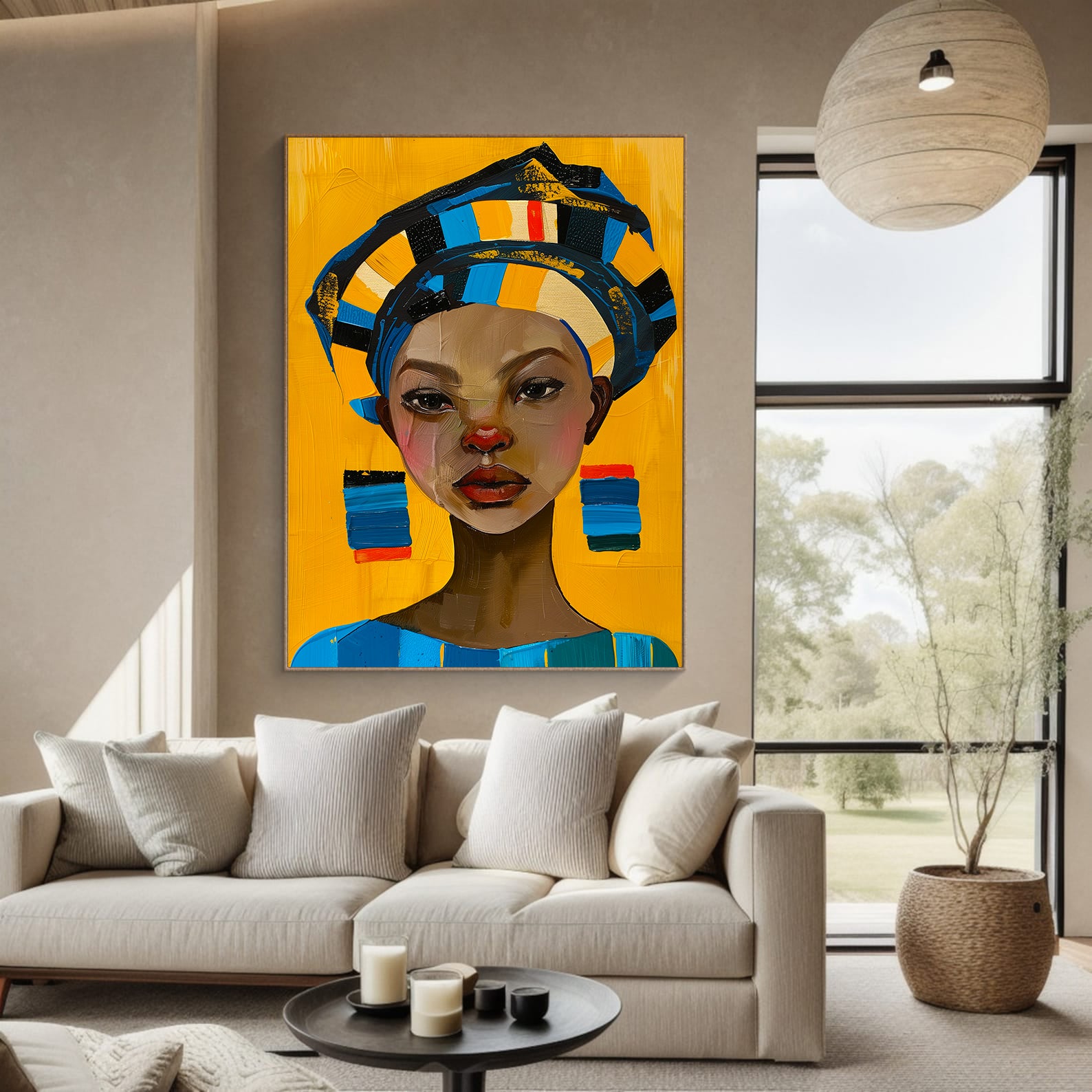 Tablou Canvas - Portret Femeie Africană