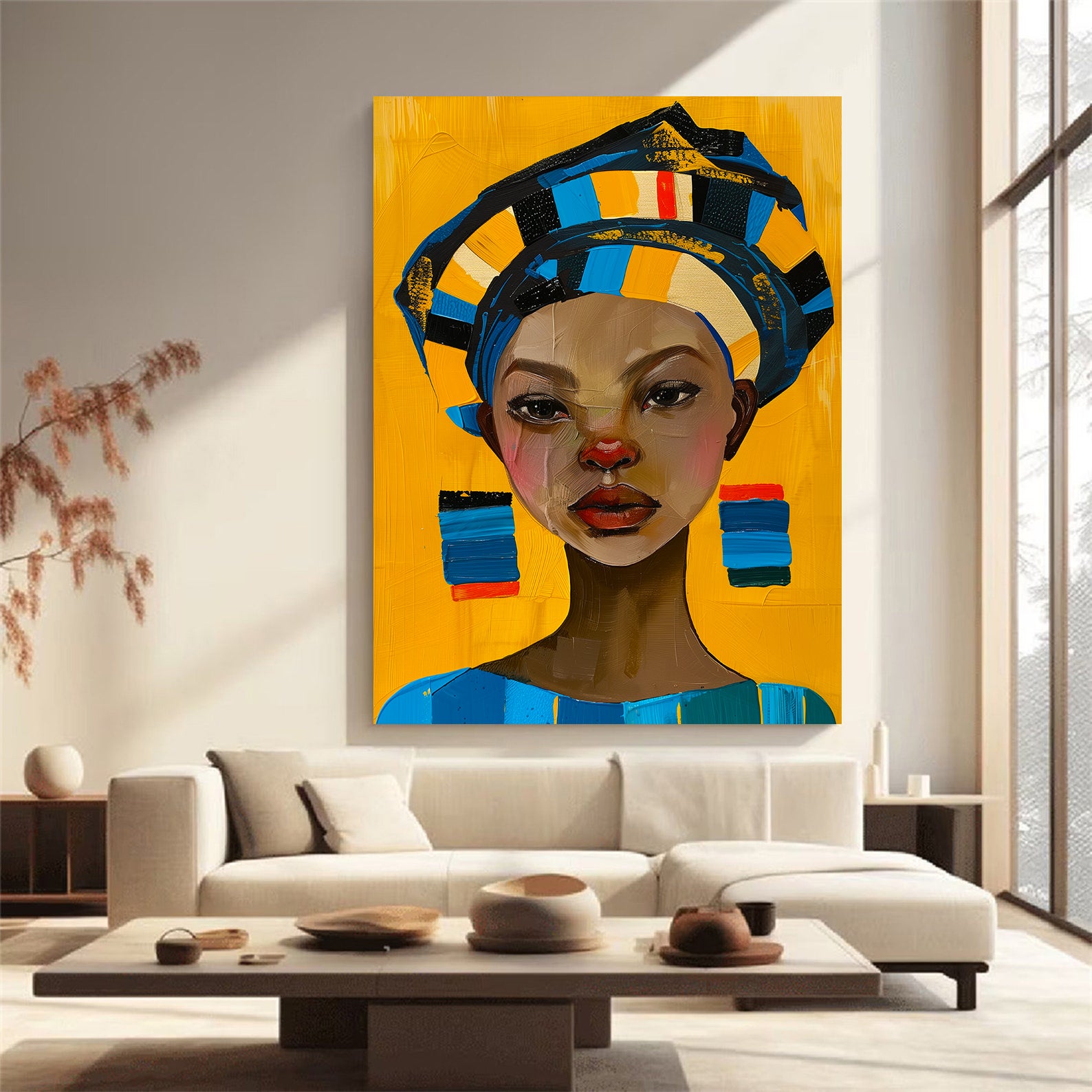 Tablou Canvas - Portret Femeie Africană