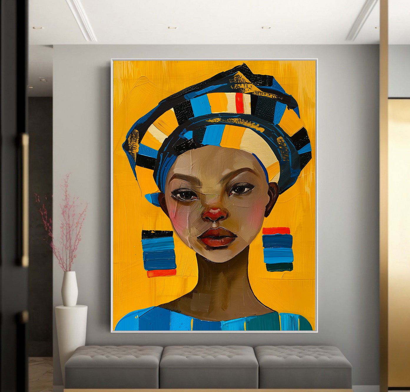 Tablou Canvas - Portret Femeie Africană