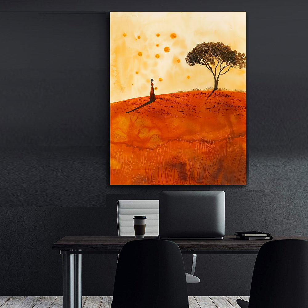 Peinture sur toile - Bougie allumée