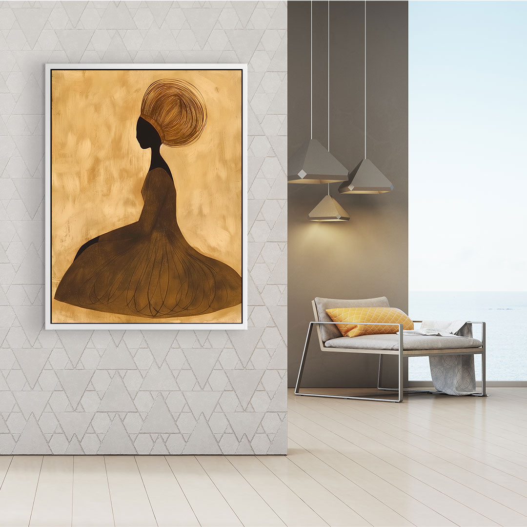 Peinture sur toile - Bougie allumée