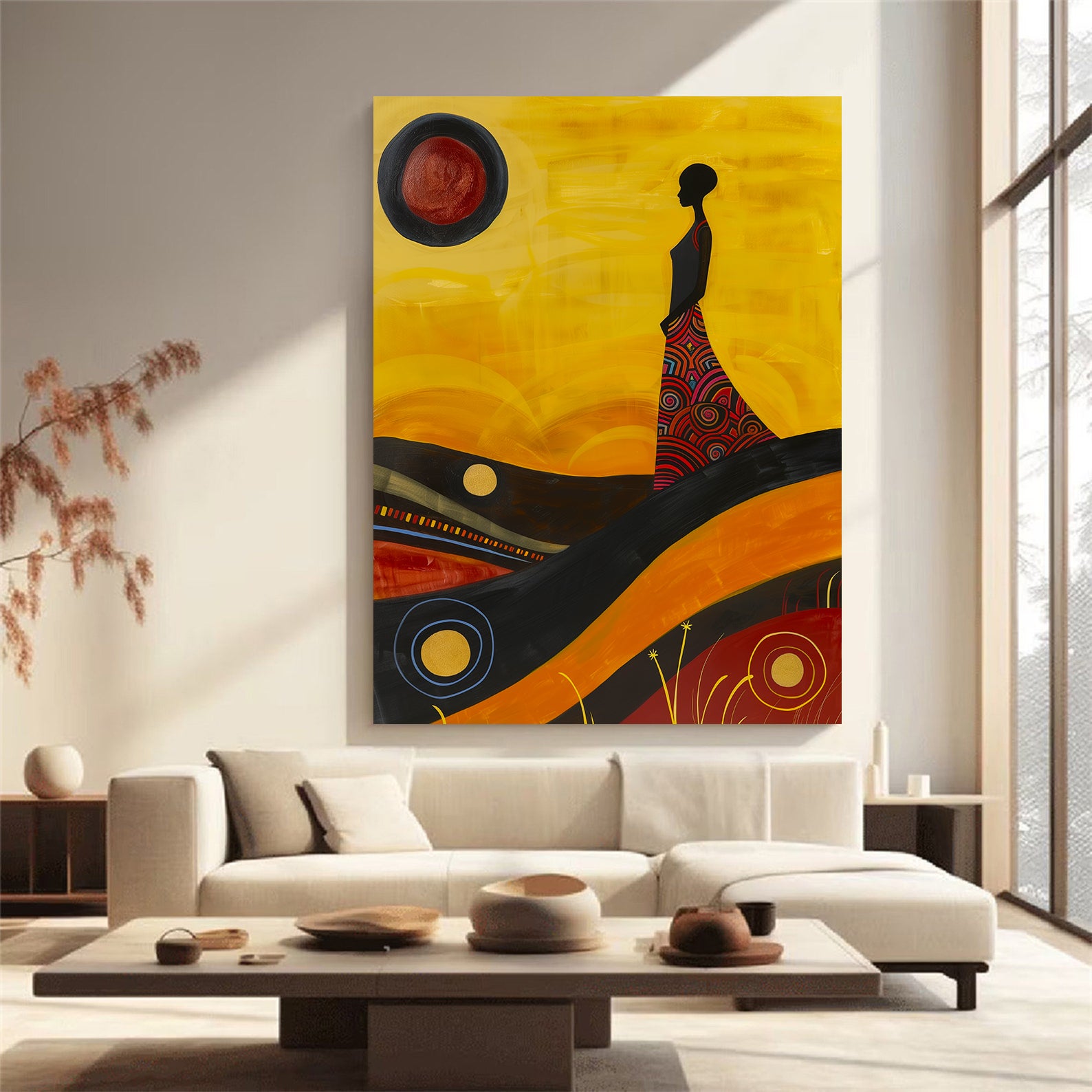 Peinture sur toile - Bougie allumée