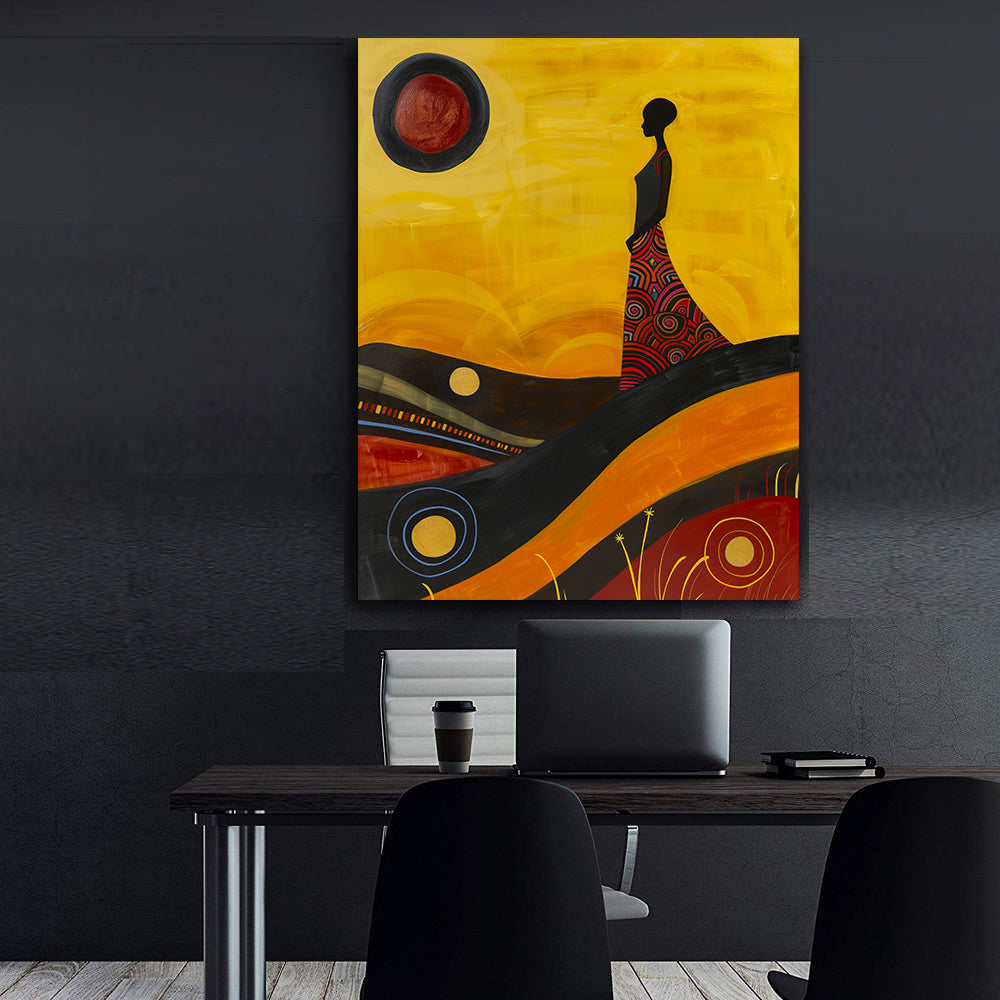 Peinture sur toile - Bougie allumée