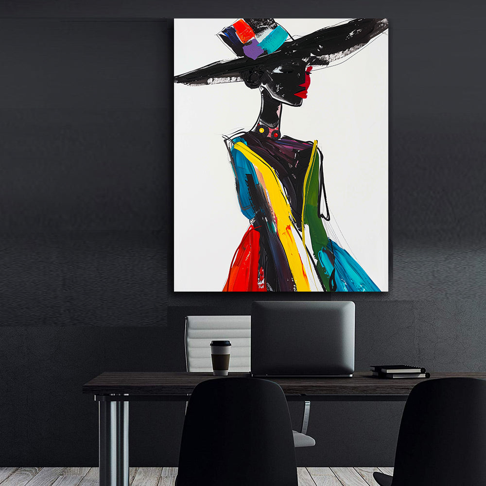 Tablou Canvas - Femeie cu Pălărie