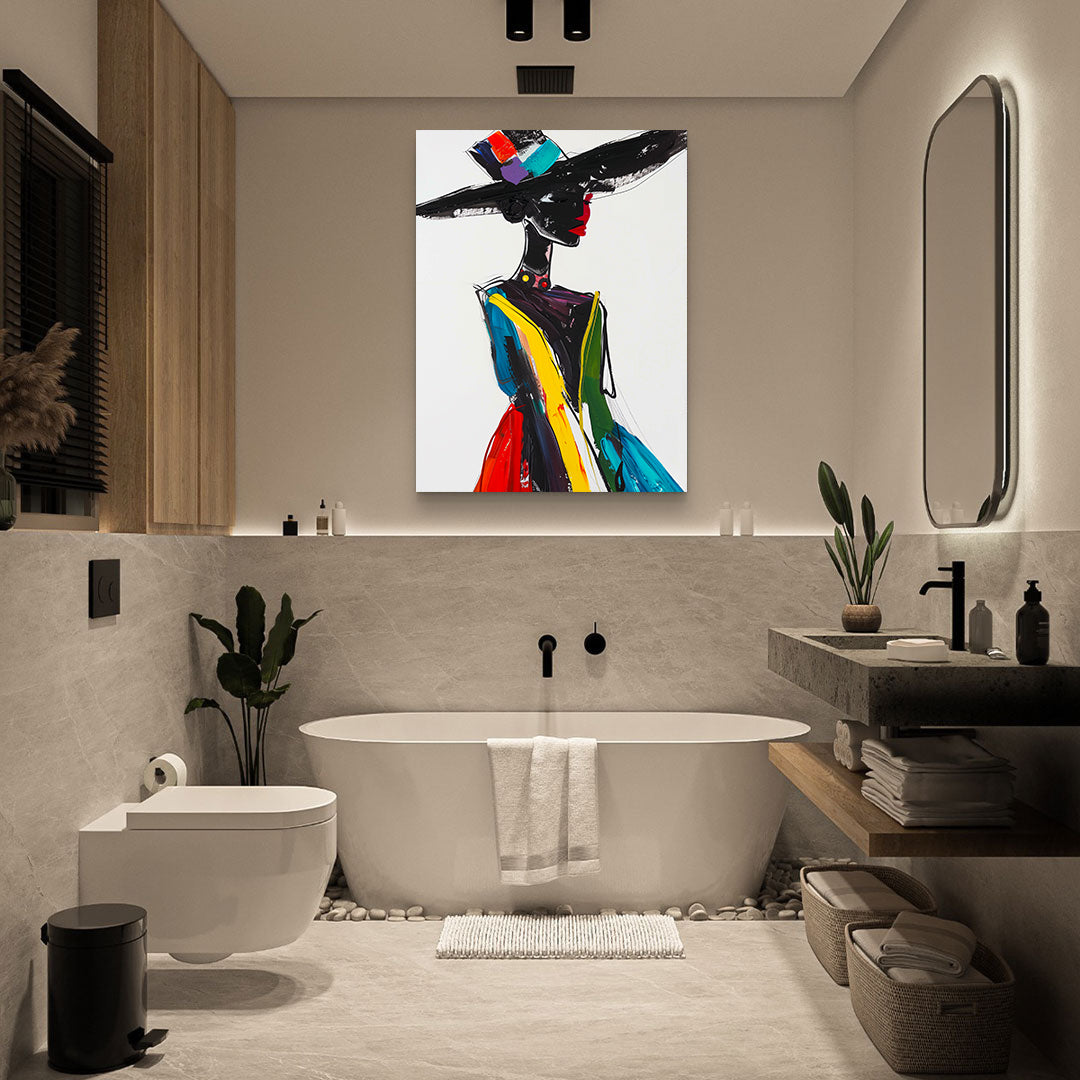 Tablou Canvas - Femeie cu Pălărie