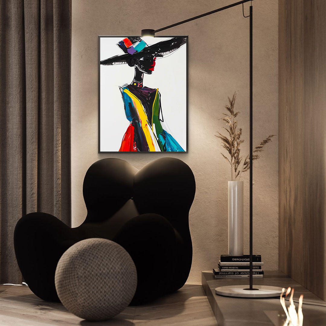 Tablou Canvas - Femeie cu Pălărie