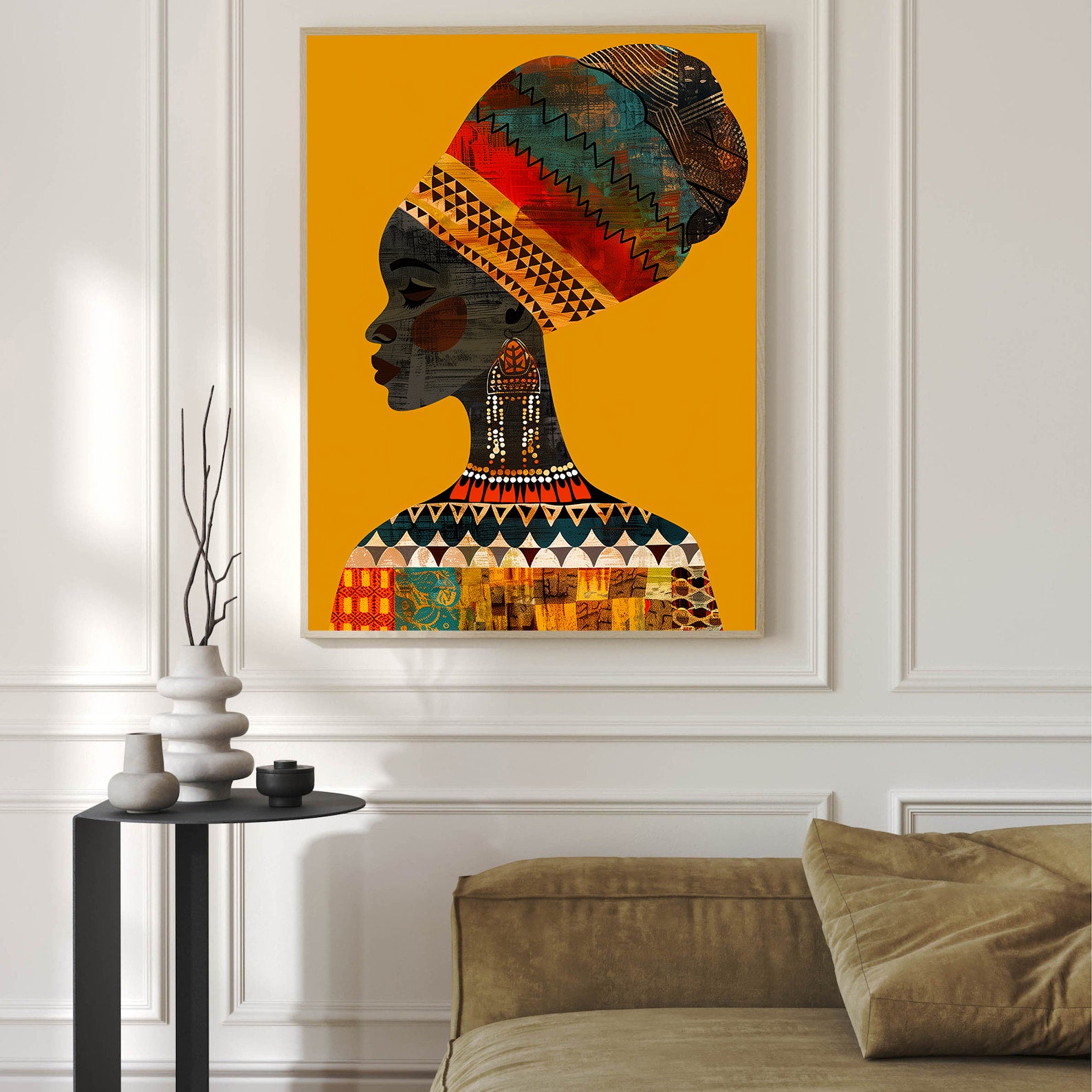 Tablou Canvas - Portret Femeie Africană
