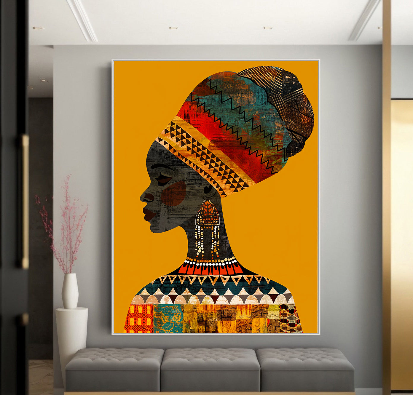 Tablou Canvas - Portret Femeie Africană